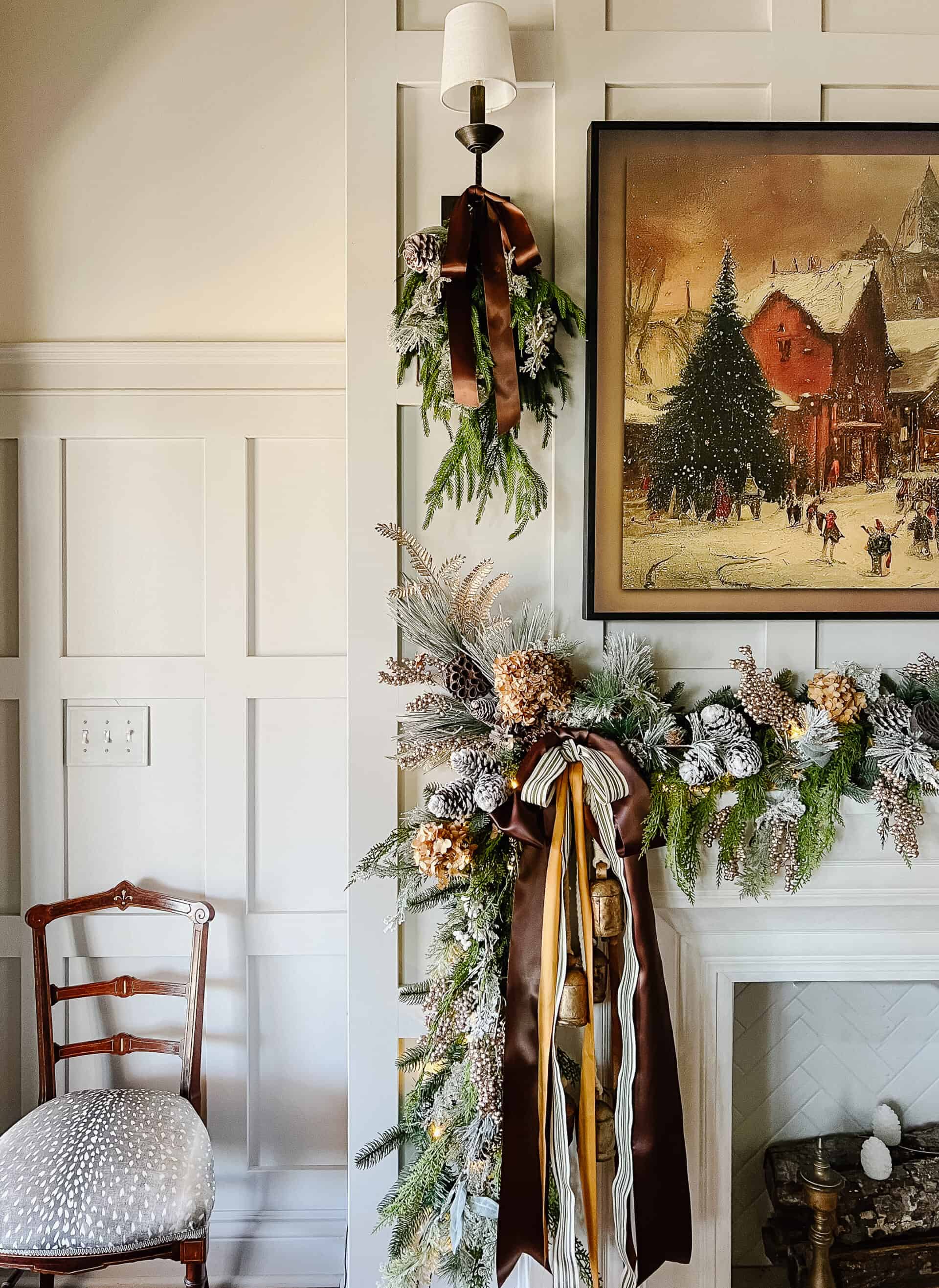 The warm glow of Christmas in brown and gold Deeply Southern Home